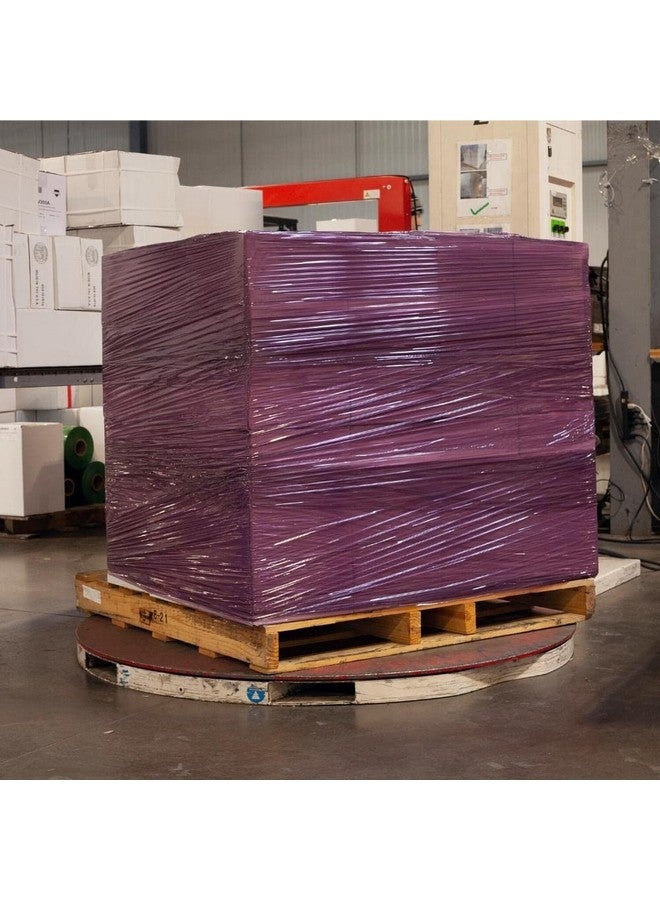 باكيدجينج سابلايز باي ميل غلاف Psbm أرجواني قابل للتمدد، حزمة واحدة مقاس 18 بوصة × 1500 قدم، 80 مقياسًا من البلاستيك المتشبث باللون الداكن، لفات فيلم مطاطية يدوية للتغليف ومنصات التعبئة المتحركة - Image 4