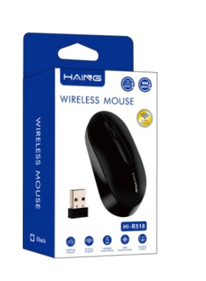 Haing فأرة كمبيوتر لاسلكية USB بصرية 2.4G - Image 1