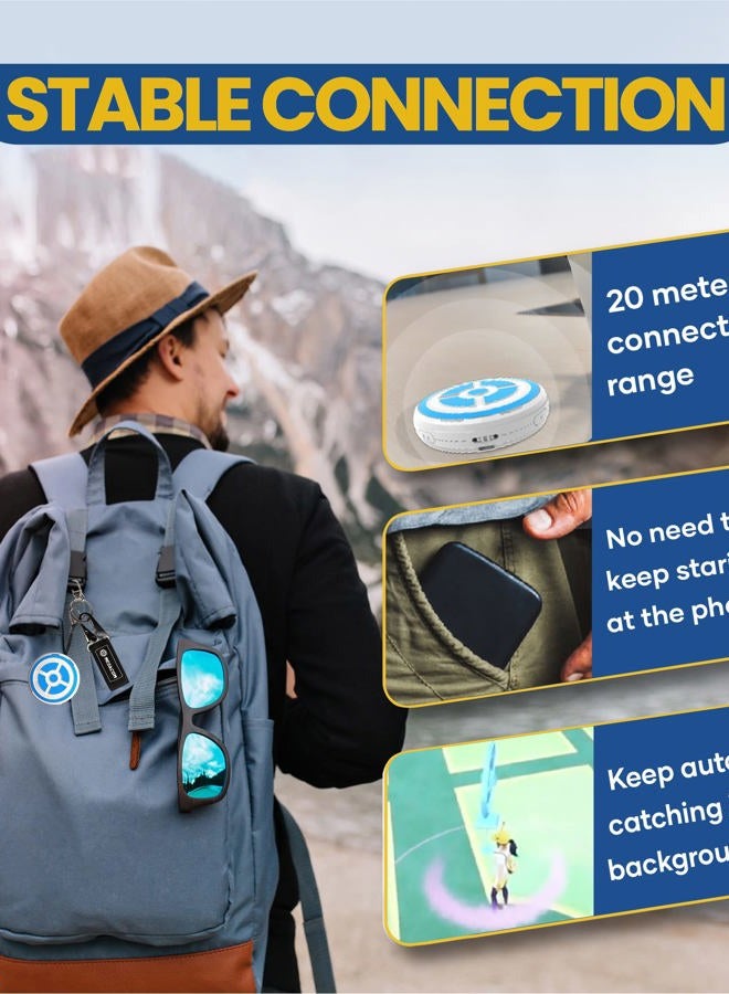 megacom DuoMon Ver2022 Auto Catcher for Go Plus - Compact Go Accessory with Auto Catch, Voice Notifications - Faster Wireless Bluetooth for Pocket Go Game - Long-Lasting Battery, Stable Connection - Image 5
