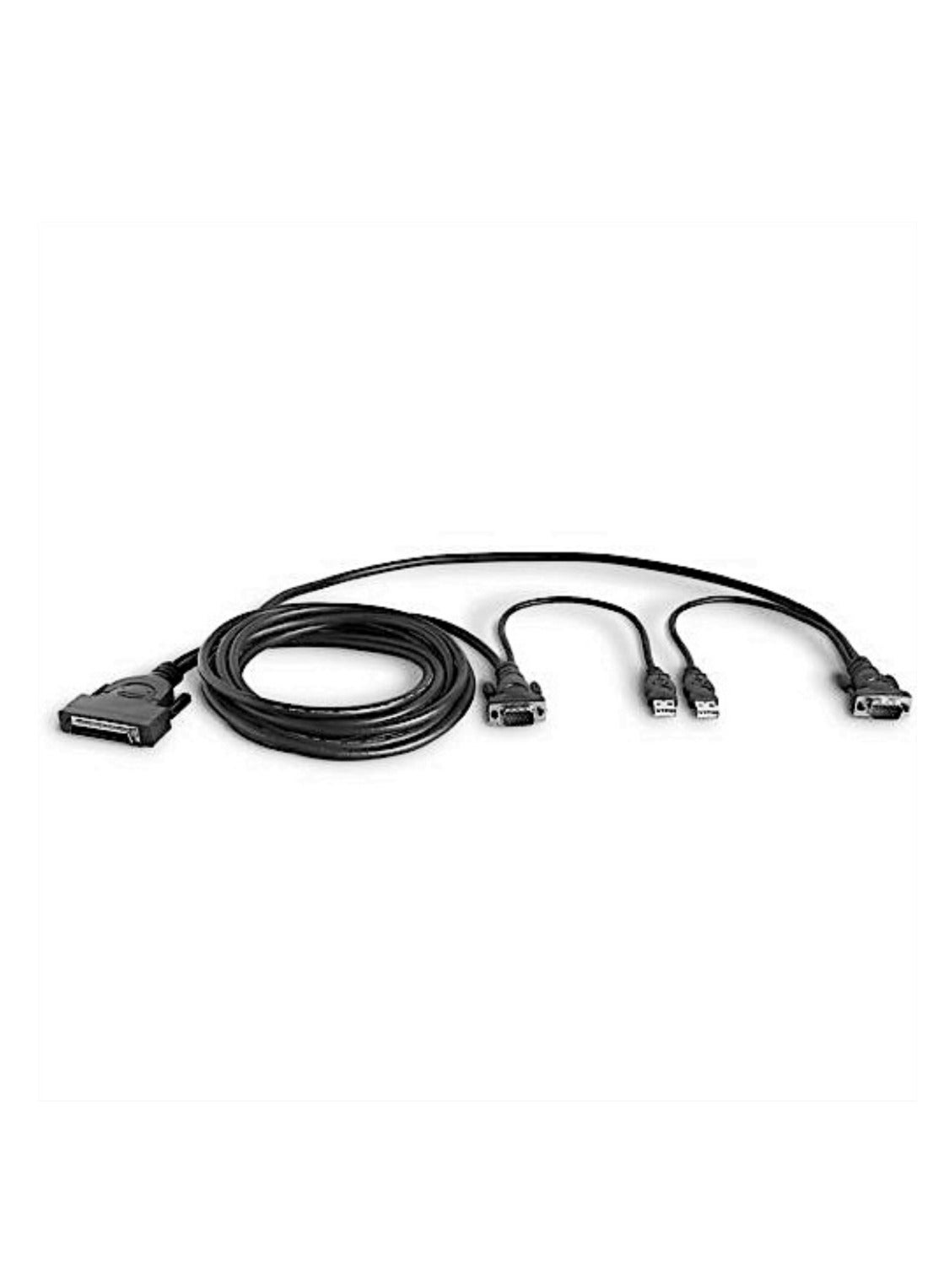 belkin OmniView Series Dual-Port KVM Cable, 12 feet, USB F1D9401-12 Black