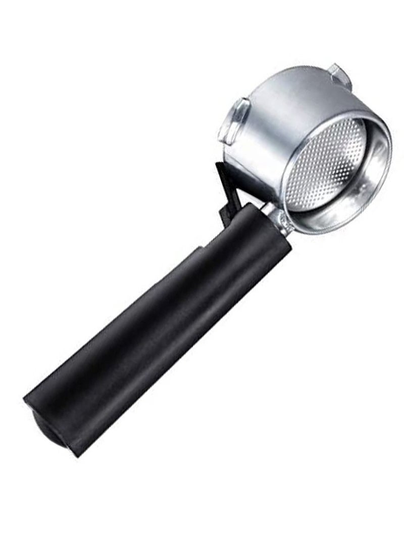 فلتر قهوة من ستانلس ستيل بدون قاعدة مقاس 51 مم مع سلة تصفية ومقبض أسود - Image 2