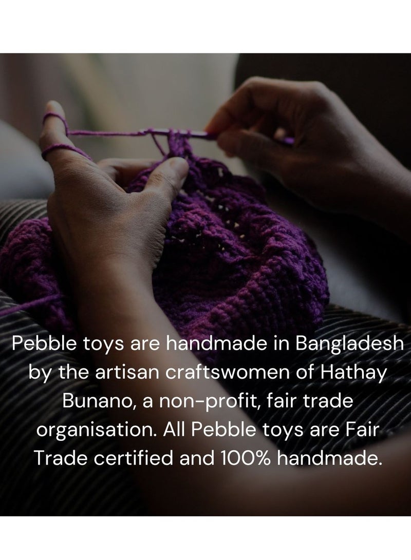 Pebble Pebble Handmade Moon Weather Crochet Fair Trade Imaginative Expressive Premium Stuffed Weather Soft Plush Toy- Gift for Kids- Easily Washable toy for little babies  - Image 5