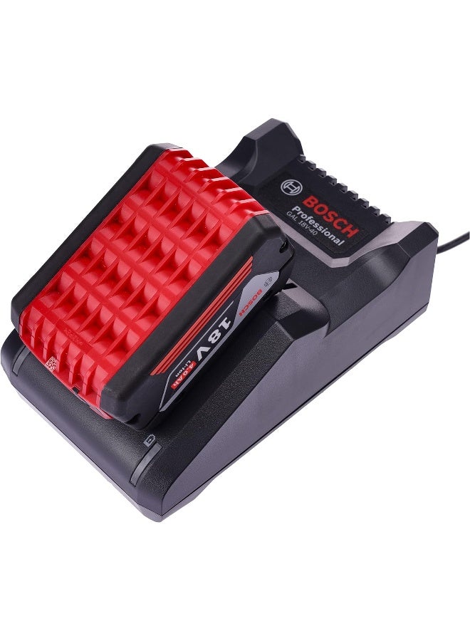 بوش مجموعة بداية بطارية بوش: 2 بطارية GBA 4.0Ah CoolPack (18 V) + شاحن GAL 18V-40 لمجموعة بداية بطارية 18 V - Image 2