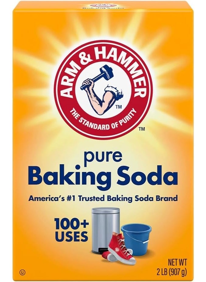 آرم آند هامر بيكربونات الصوديوم النقية آرم آند هامَر 907 جرام – متعدد الاستخدامات للتنظيف، الغسيل، إزالة الروائح والطهي - Image 1