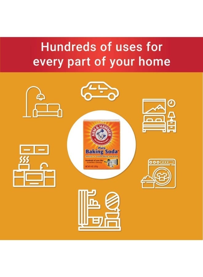 آرم آند هامر بيكربونات الصوديوم النقية آرم آند هامَر 907 جرام – متعدد الاستخدامات للتنظيف، الغسيل، إزالة الروائح والطهي - Image 4