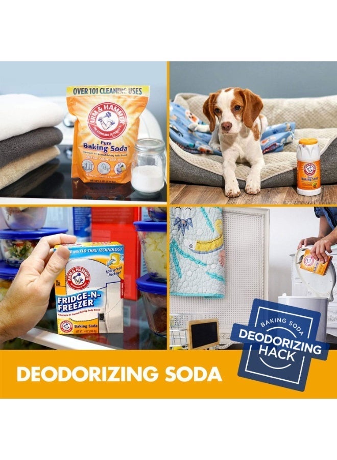 آرم آند هامر بيكربونات الصوديوم النقية آرم آند هامَر 907 جرام – متعدد الاستخدامات للتنظيف، الغسيل، إزالة الروائح والطهي - Image 2