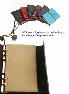 WooFree Replaceable Inside Pages for Vintage Strap Notebook  - Image 2