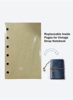 WooFree Replaceable Inside Pages for Vintage Strap Notebook  - Image 1
