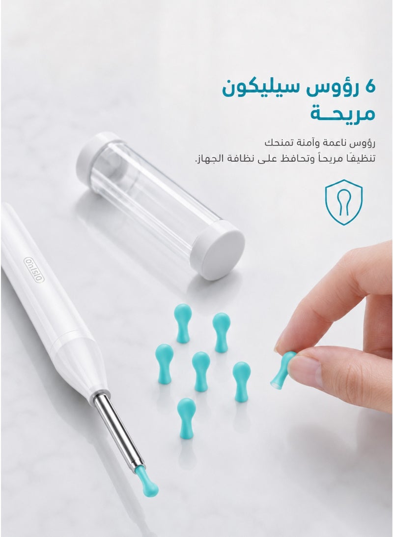 Dr.isla P2 WiFi Smart Visual Ear Wax Remover — 300W High Precision HD Endoscopic Ear Camera, Wireless Real-Time Ear Canal Inspection, Rechargeable TYPE-C, with 6 Soft Silicone Replacement Tips - Image 3
