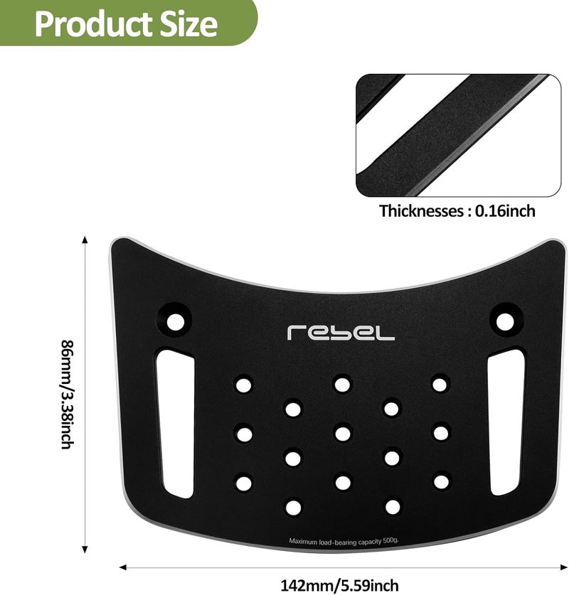 XIDAODIT Motorcycle Rear Cargo Rack Tail Light Expansion Board for Honda REBEL 1100 DCT, Rebel 300, 500, CMX 300, 500 - Image 5