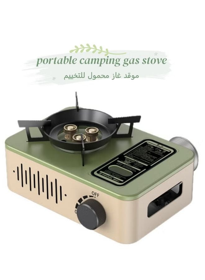 SMARTX Premium 3200W Mini Portable Solo Backpack Hiking Camping Butane Coffee Gas Stove Gas Burner | Mini Camping Stove | Outdoor Camping Stove | Integrated Automatic Electronic Ignition | Precise Knob Control | Durable High-Quality Steel and Aluminum Alloy | Wide Stand and Stable Base Design - Image 1
