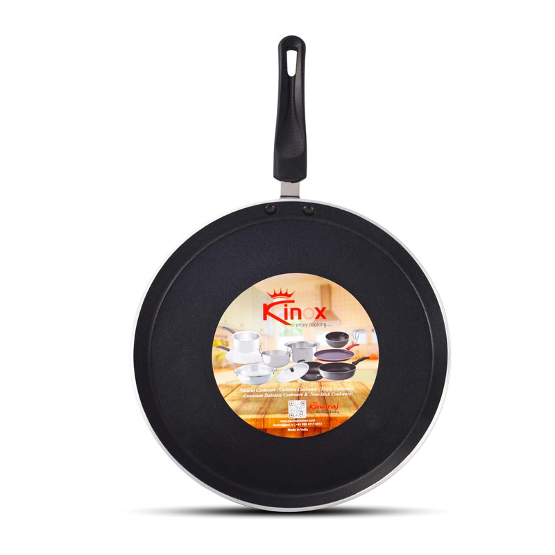 kinox Non Stick Flat tawa/Dosa Tawa/Chapthi tawa/Roti tawa Dai 24Cm, Sliver - Image 2