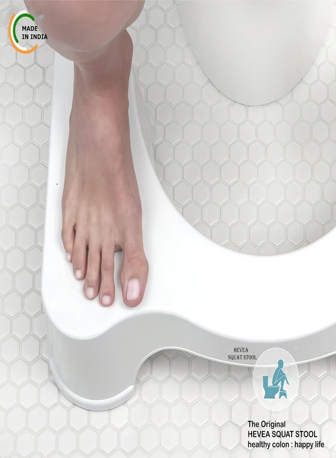 HEVEA® Dr's Advise Perfect Posture Toilet Squat Stool | Squat Potty | Foot Stool | Step Stool | Potty Stool for Adults | Western Toilet | Anti-Slip | Acupressure Points Made in India 20cm Height - Image 4