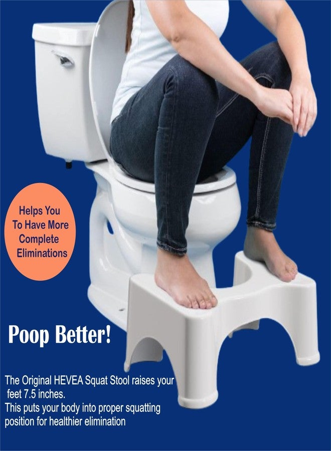 HEVEA® Dr's Advise Perfect Posture Toilet Squat Stool | Squat Potty | Foot Stool | Step Stool | Potty Stool for Adults | Western Toilet | Anti-Slip | Acupressure Points Made in India 20cm Height - Image 3