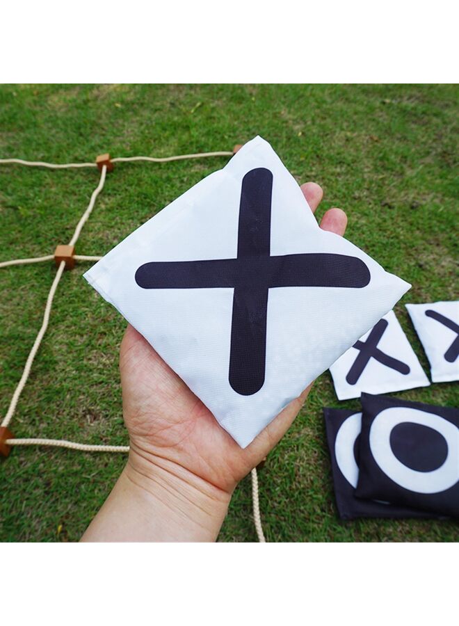 Giant Tic Tac Toe Games Outdoor, 3 x 3ft Bean Bag Toss Yard Outdoor Games for Adults, Backyard Lawn Camping Instant Setup No Assembly Large Lawn and Backyard Fun - Image 4