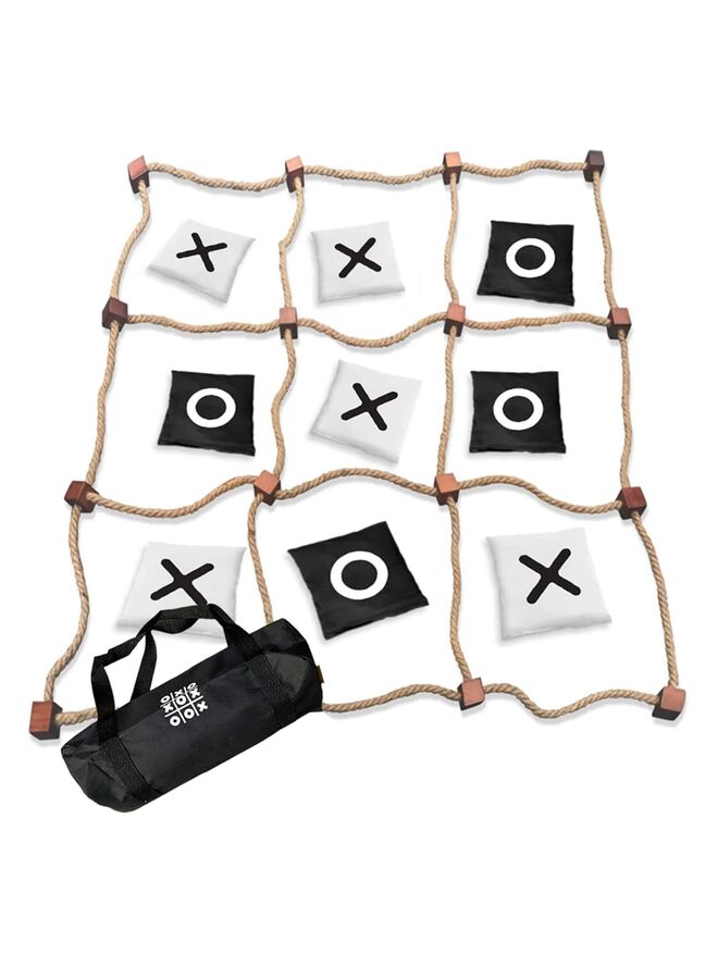 Giant Tic Tac Toe Games Outdoor, 3 x 3ft Bean Bag Toss Yard Outdoor Games for Adults, Backyard Lawn Camping Instant Setup No Assembly Large Lawn and Backyard Fun - Image 1
