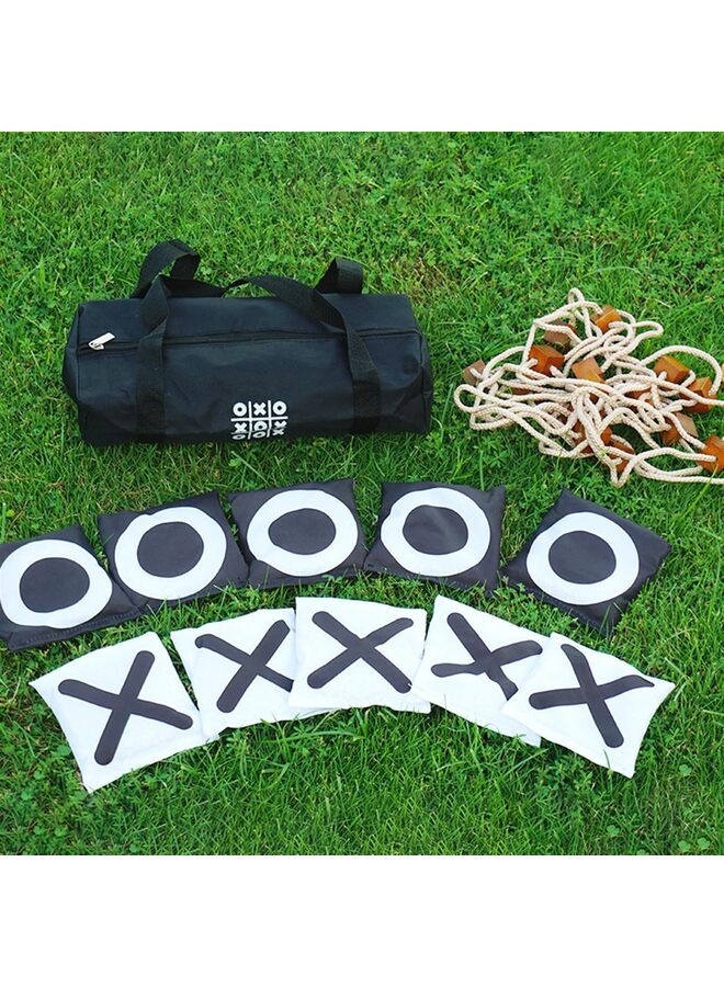 Giant Tic Tac Toe Games Outdoor, 3 x 3ft Bean Bag Toss Yard Outdoor Games for Adults, Backyard Lawn Camping Instant Setup No Assembly Large Lawn and Backyard Fun - Image 5