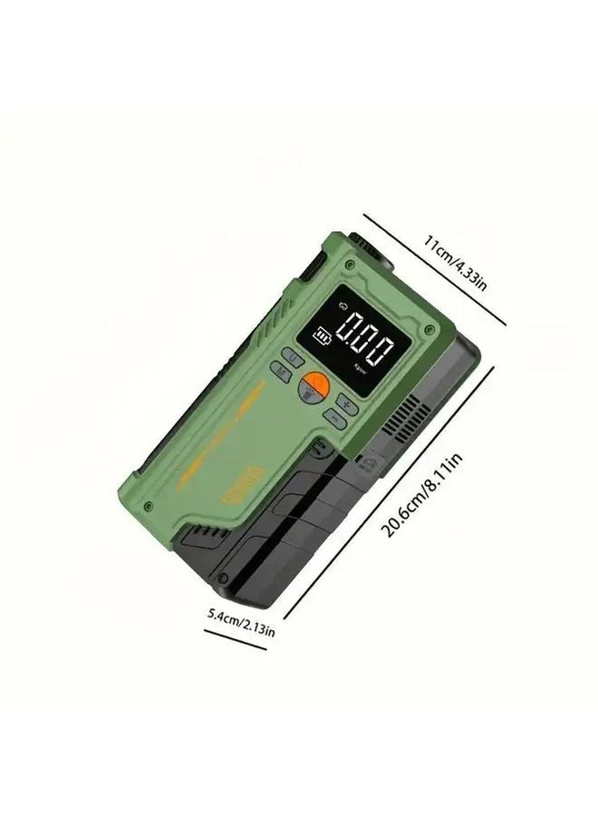 Green Portable Air Compressor Car Battery Jump Starter 3000A 150 PSI Power Kit - Image 3