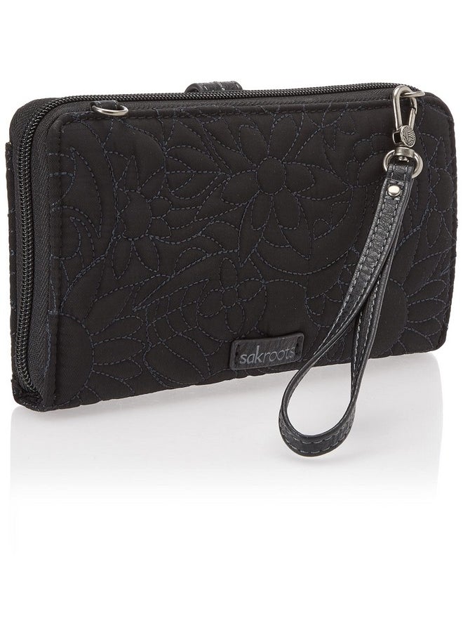 Sakroots Womens Bag In Ecotwill Convertible Purse With Detachable Wristlet Strap Includes Large Smartphone Crossbody Quilted Black Spirit Desert One Size Us  - Image 2