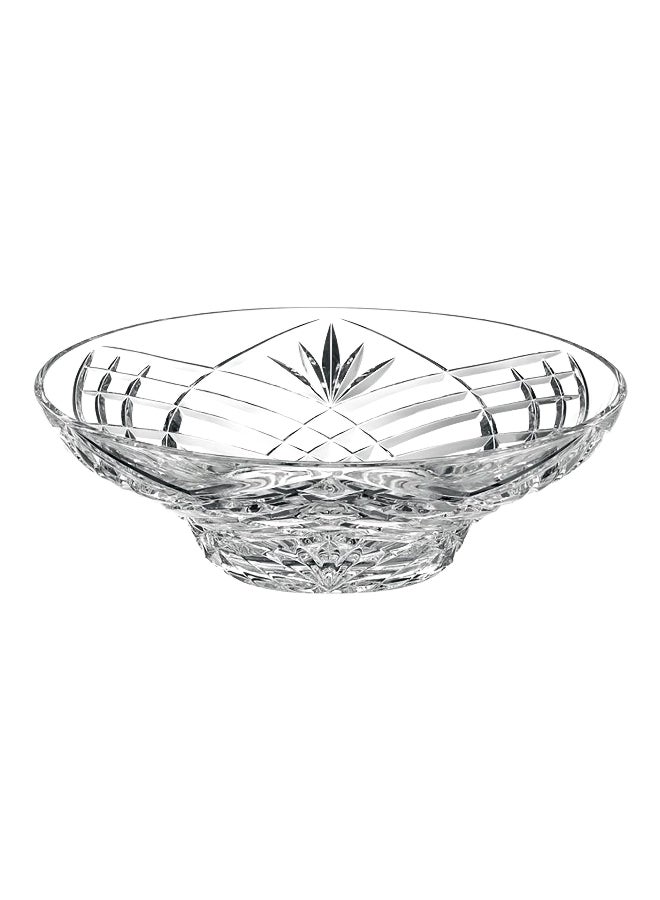 RCR Melodia Vintage Crystal Decorative Glass Bowl Clear 9 x 30.5 x 30.5 cm