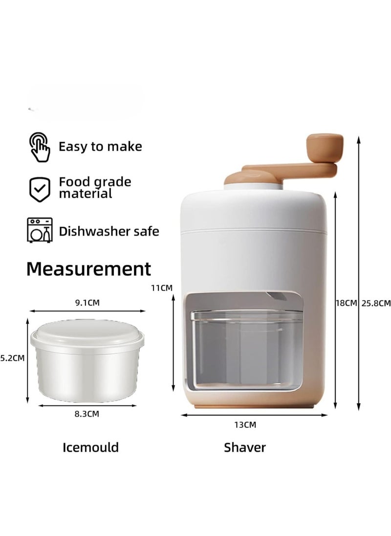 SUKILO - Handmade Shaved Ice Machine & Portable Snow Cone Maker with Free Ice Cube Tray – Compact, Easy to Use Ice Crusher for Fluffy Snow Ice, Perfect for Summer Parties & Homemade Frozen Treats - Image 1