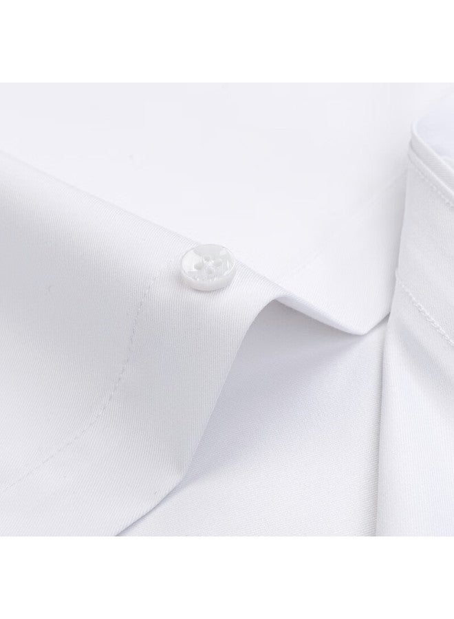 FIRS Firs [triple Protection] Wrinkle-free Short-sleeve Business Shirt For Men, Formal Work Uniform, White, Size 40  - Image 5