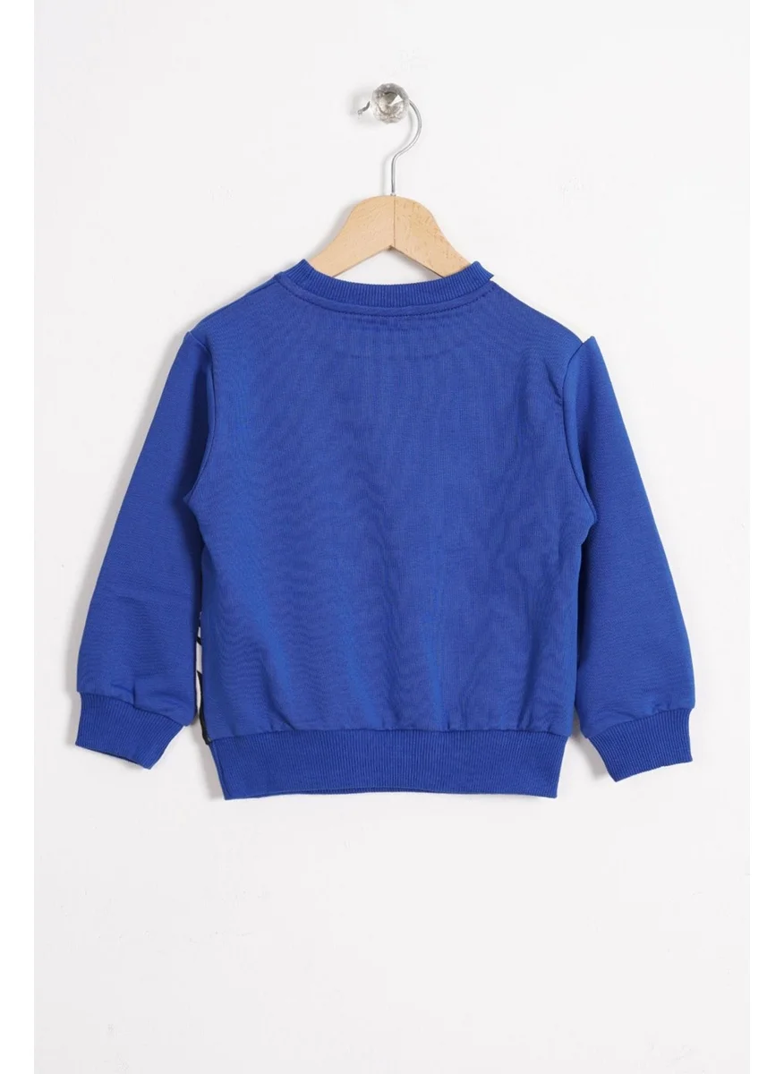 Zepkids Sloth Figured Saks Color Boy's Sweatshirt