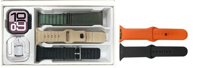 WISME WS-X19 Ultra 3 Smart Watch with Earbuds, 2.2” HD Display, Bluetooth Calling, Sports Modes, Multiple Straps – Compatible with Android & iOS - Image 2