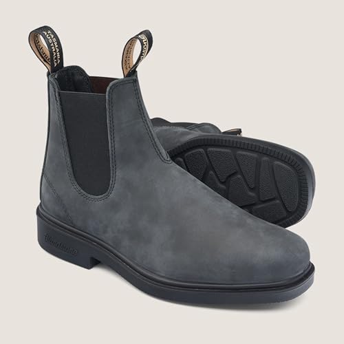 Blundstone Unisex Dress Series 1308 Chelsea Boots for Men and Women, Wide Chisel Toe Boots with Cushioned Midsole and Premium Leather, Rustic Black, 9.5 US Men / 11.5 US Women / 8.5 AU - Image 4