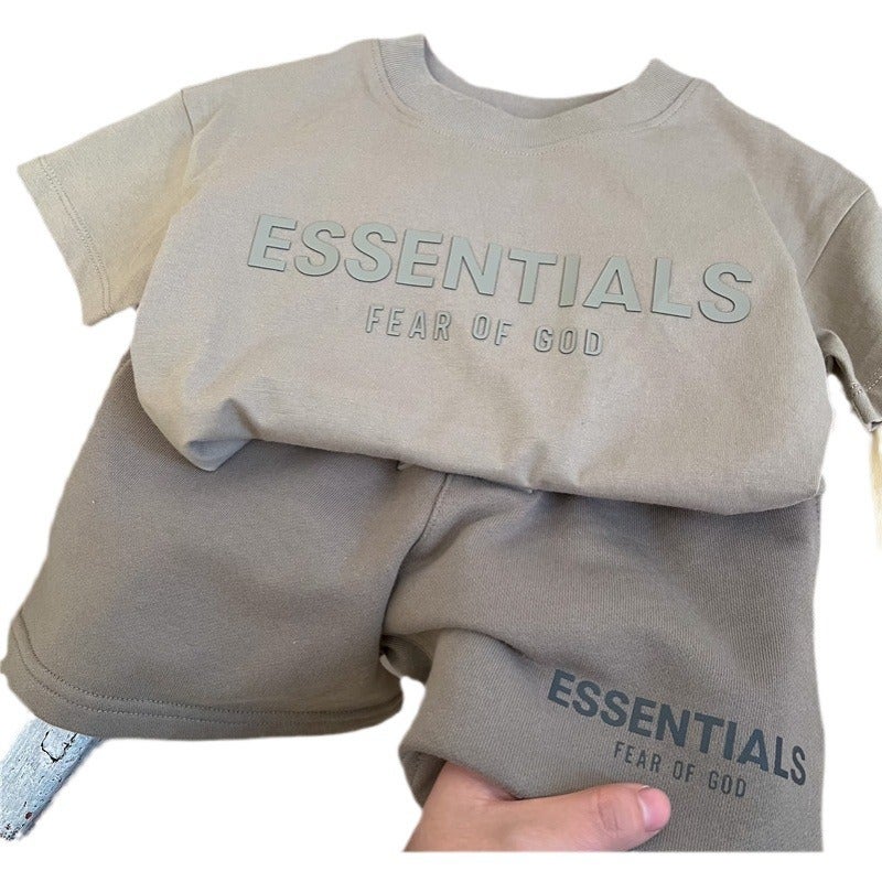 Children'S Sports Suit 2024 Style Short-Sleeved T-Shirt For Boys And Girls, Baby Casual Shorts Two-Piece Set That Can Be Worn Outside - Image 5