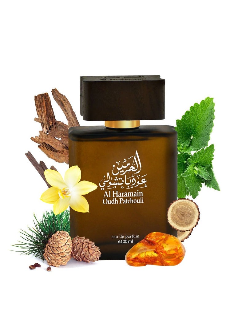 Al Haramain Oudh Patchouli Eau De Parfum 100ml - Image 3