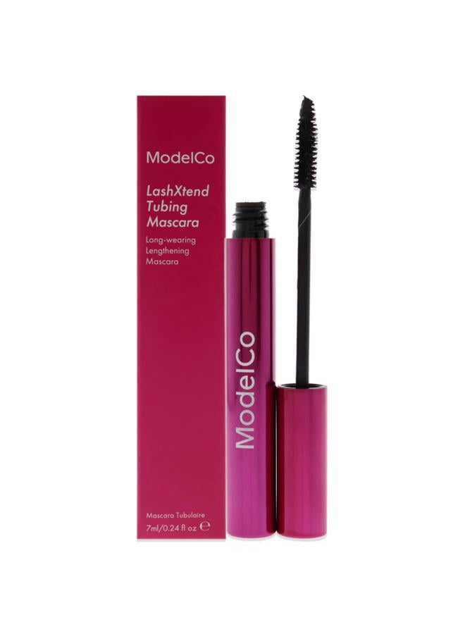 ModelCo Lashxtend Tubing Mascara - Highly Pigmented And Glossy - Innovative Formula Won't Smudge Or Flake - Long Lasting - Intense Lengthening For Extreme Lash Effect - Easy Removal - Black - 0.24 Oz - Image 1