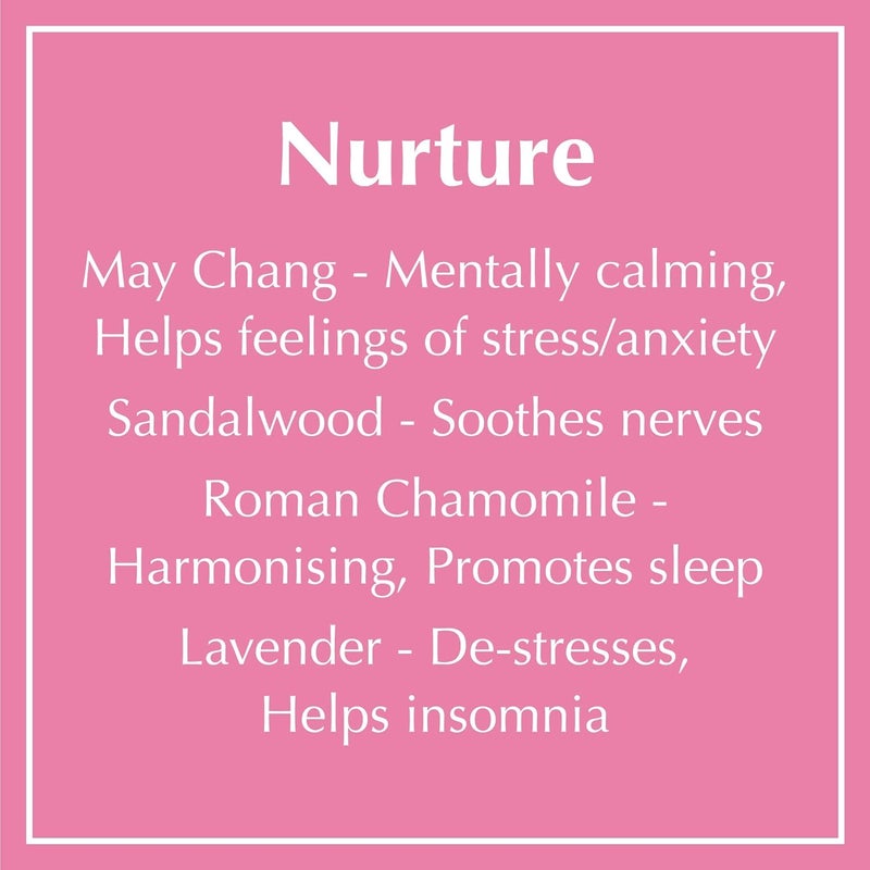 AromaWorks London Nurture Soy Wax Candle - May Chang, Roman Chamomile and Sandalwood Aromas - Calm, De-Stress & Sleep - Natural, Vegan, Cruelty Free - Medium 7.76oz - Image 3