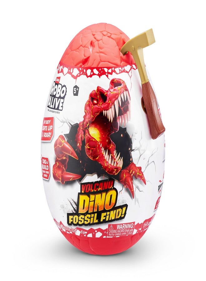 Robo Alive Volcano Dino Fossil Find Triceratops by ZURU Boys Age 5+ Dig and Discover, STEM -Excavate Prehistoric Fossils, Educational Toys, Great Science Kit Gift (Triceratops) - Image 3