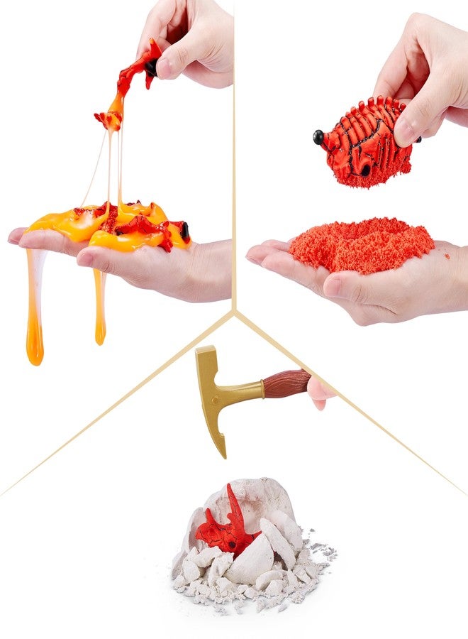 Robo Alive Volcano Dino Fossil Find Triceratops by ZURU Boys Age 5+ Dig and Discover, STEM -Excavate Prehistoric Fossils, Educational Toys, Great Science Kit Gift (Triceratops) - Image 5