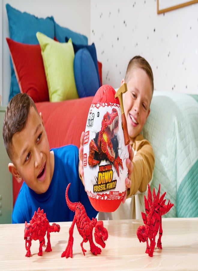 Robo Alive Volcano Dino Fossil Find Triceratops by ZURU Boys Age 5+ Dig and Discover, STEM -Excavate Prehistoric Fossils, Educational Toys, Great Science Kit Gift (Triceratops) - Image 2