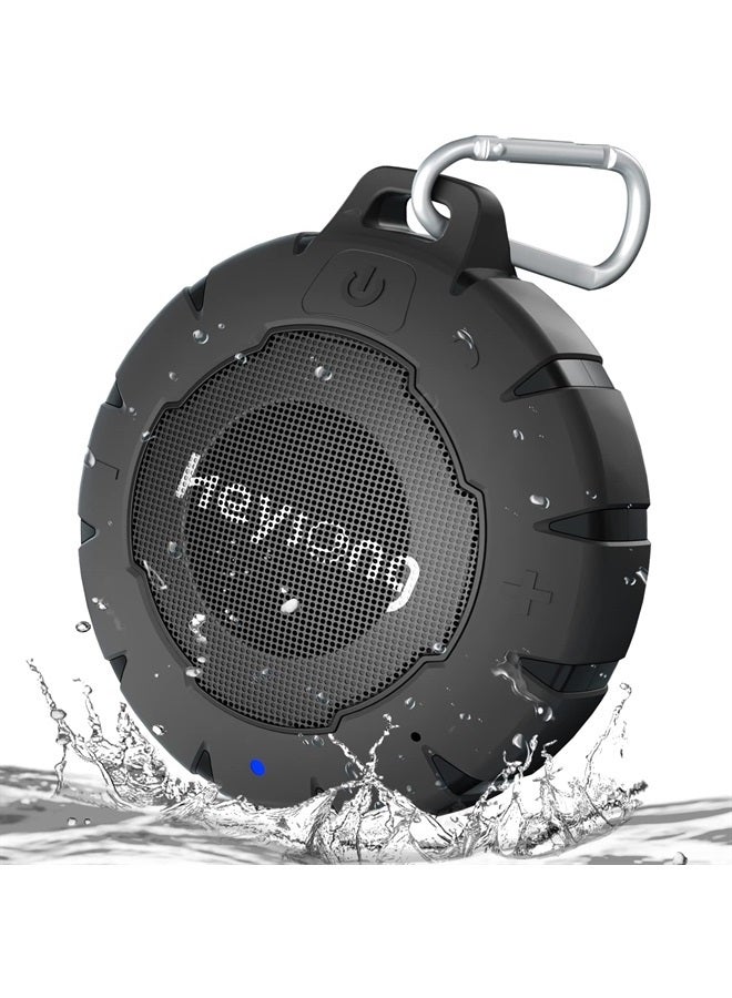 HEYSONG Waterproof Shower Speaker, Durable & Lightweight Portable Speaker with HD Sound, Stereo Pairing, Wireless Outdoor Speaker for Pool, Beach, Hiking, Kayaking, 15H Playtime - Image 1