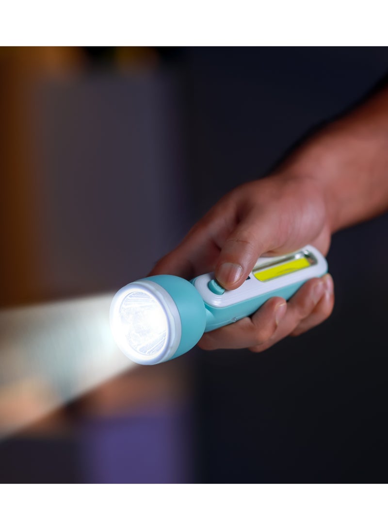 GEEPAS - Geepas Rechargeable LED Torch- GFL51060, Sturdy Housing with COB and Hi-Power LED, 3 Hours Working Time, Lead-Acid Battery, Compact and Lightweight Design, Perfect for Indoor and Outdoor Use - Image 1