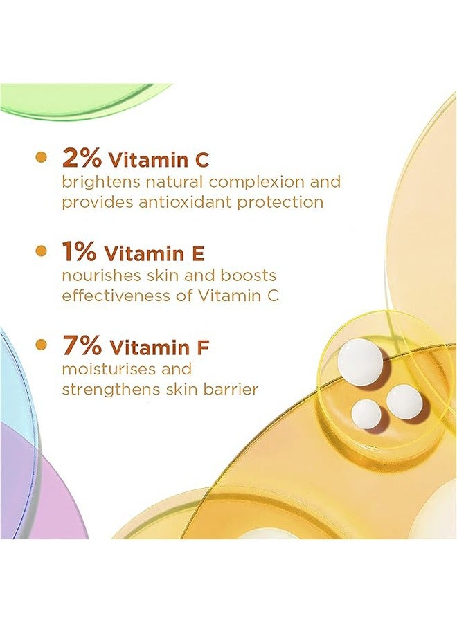 simple 10% Vitamins C + E + F Booster Serum, Young and Radiant Skin Essence Liquid, Reduce Age Spots, Light Weight Essence Water 30 ML - Image 3