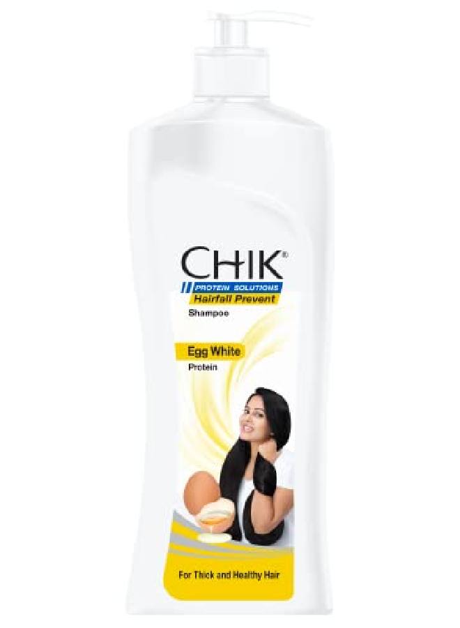 Chik Protein Solution Hairfall Prevent Shampoo With Goodness Of Egg White For Thick And Healthier Hair For Men and Women340ml - Image 2