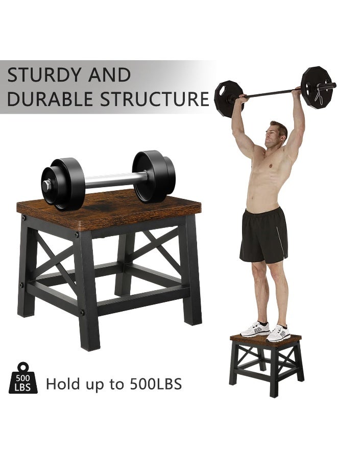 YINMIT Small Step Stool for Adults and Kids, Rectangular Step Stool for High Bed, Step Stool Kids Helper with Non-Slip - Image 3