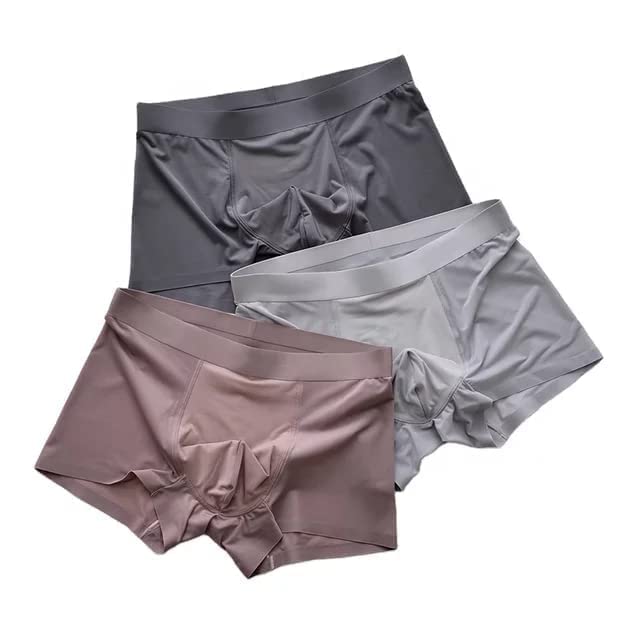 ASJAR Men’s Ultra-Soft Material | Ice-Silk Short | Underwear | Brief Multi-Color, Pack of 3 - Image 1