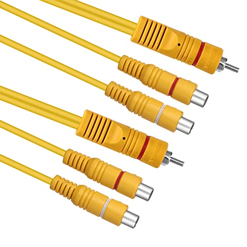 Hakuho RFV 2 RCA Male Jack to 4 RCA Female Plug Splitter Audio Video AV Adapter Cable(Color May Vary) - Image 3