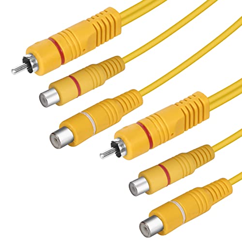Hakuho RFV 2 RCA Male Jack to 4 RCA Female Plug Splitter Audio Video AV Adapter Cable(Color May Vary) - Image 2