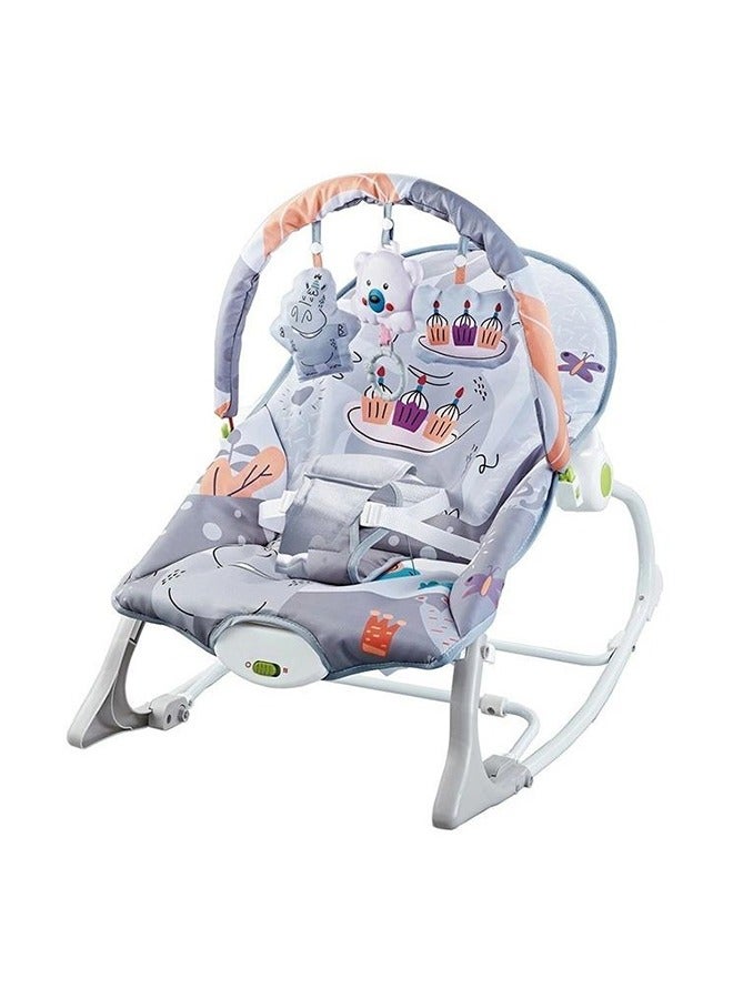 StarKids Recliner Portable Foldable Unique Design Vibratonal Rocker For Baby, Infant To Toddler - Image 1