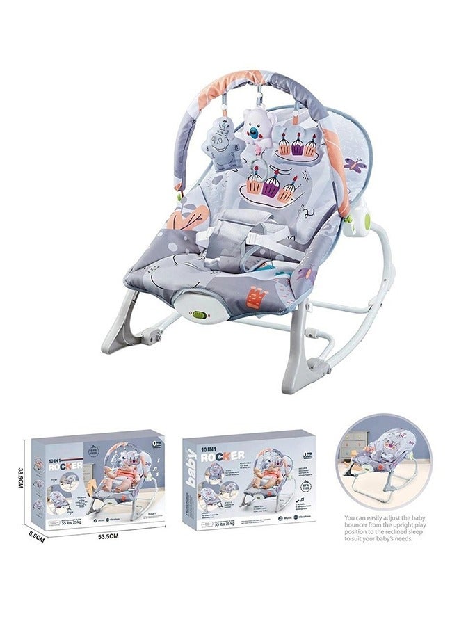 StarKids Recliner Portable Foldable Unique Design Vibratonal Rocker For Baby, Infant To Toddler - Image 2