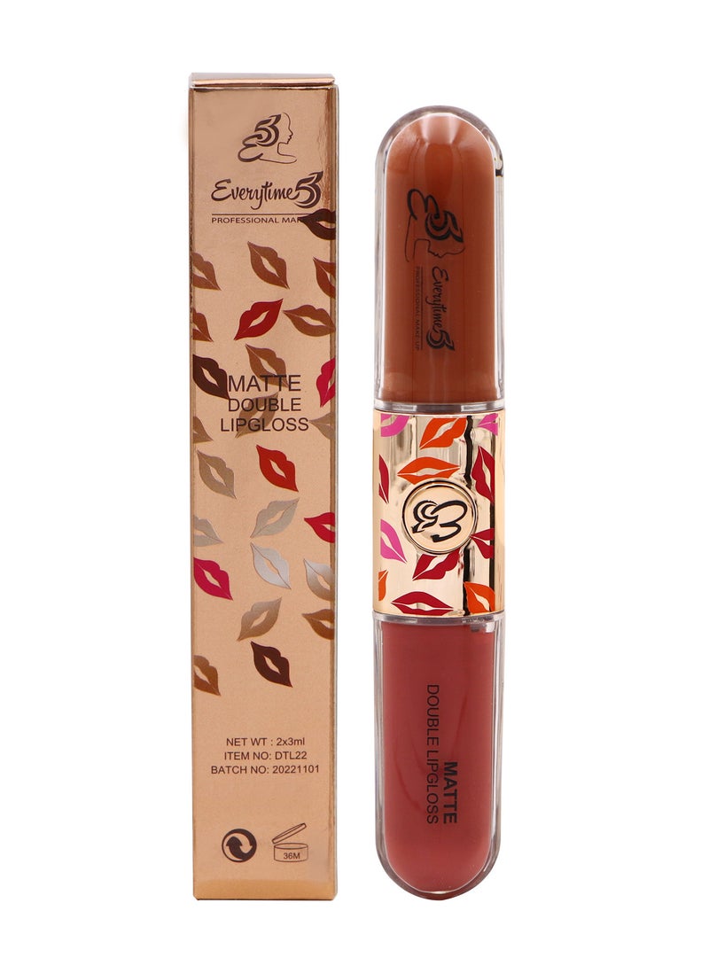 Everytime53 Women's Matte Double Lipgloss 6ml - DT02 - Image 1