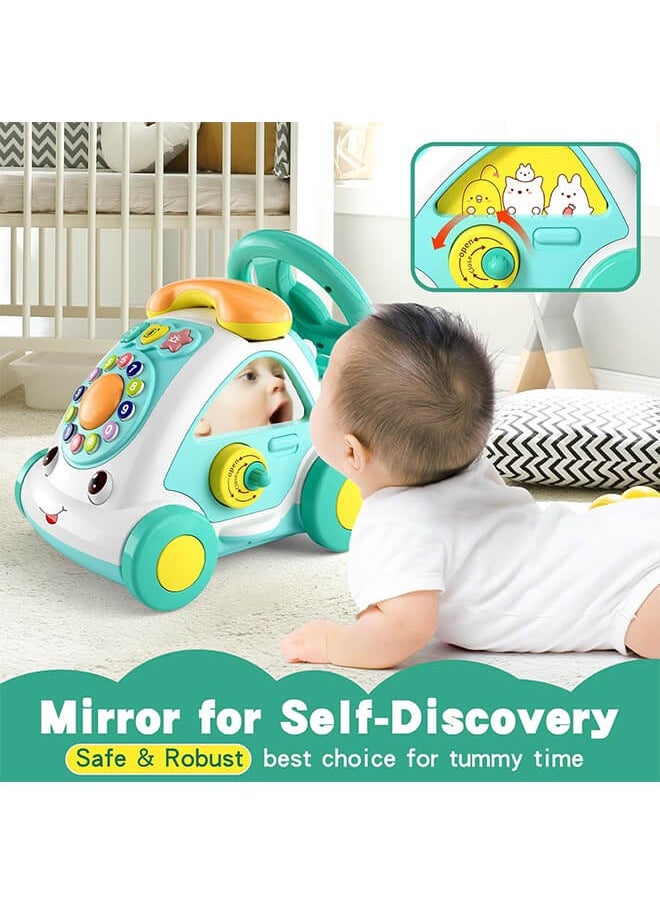 Riolio Toddler Toys for 1+ Year Old Kids - Music Toys Age 1-2 Learning Toys with Car/Sound/Music/Steering Wheel/Telephone/Lights Multi-Functional Car Early Educational Birthday Gift for Kids  - Image 2