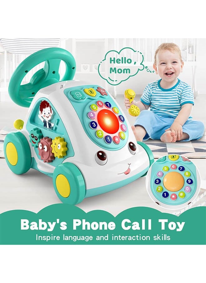 Riolio Toddler Toys for 1+ Year Old Kids - Music Toys Age 1-2 Learning Toys with Car/Sound/Music/Steering Wheel/Telephone/Lights Multi-Functional Car Early Educational Birthday Gift for Kids  - Image 3