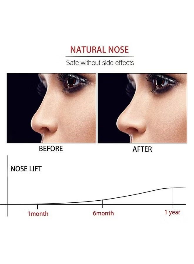 2 Piece Nose Shaper Clip, Soft Silicone Nose Bridge Lifter & Tip Slimming Clip, Comfortable Daily Nose Sculpting Tool for Women, Washable & Reusable Contouring Clip - White - Image 2